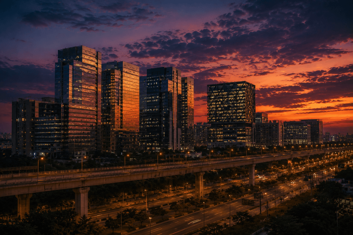 Hyderabad at dusk