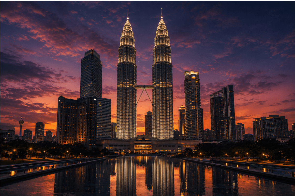 Kuala Lumpur at dusk